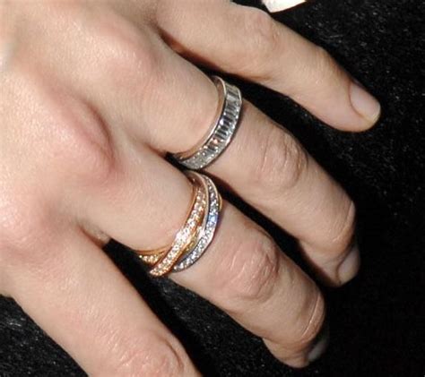 cartier trinity ring celebrities|cartier trinity ring on hand.